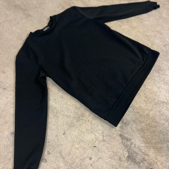 Black Crew Neck Jumper - Picture 3 of 3